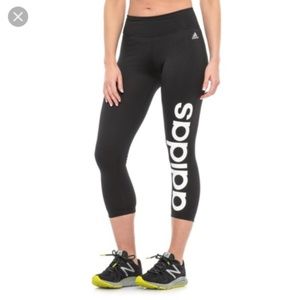 NWT Adidas Workout Capri Leggings Tights Medium